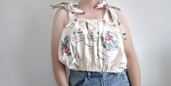 Ren reworked vintage tablecloth top