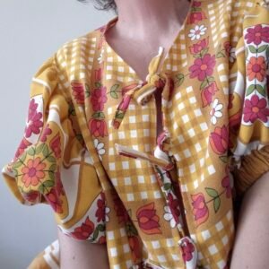 Betsy-Lou Reworked vintage tablecloth top