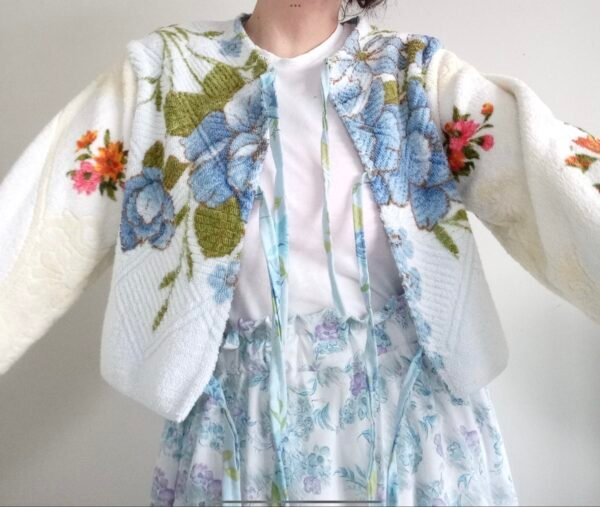 Miss Wednesday vintage towel jacket