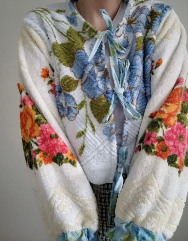 Miss Wednesday reworked vintage towel jacket
