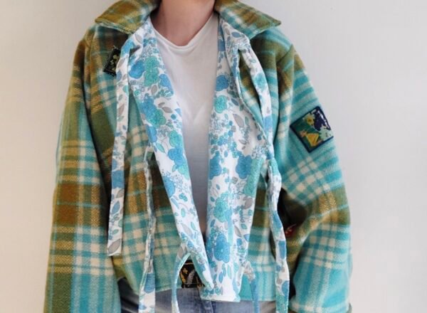 “Scout” Vintage Wool Blanket Reversible Jacket - Image 11