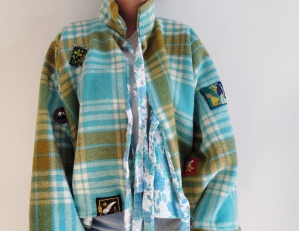 “Scout” Vintage Wool Blanket Reversible Jacket - Image 7
