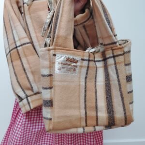 Ginny-Lou handmade vintage wool blanket handbag
